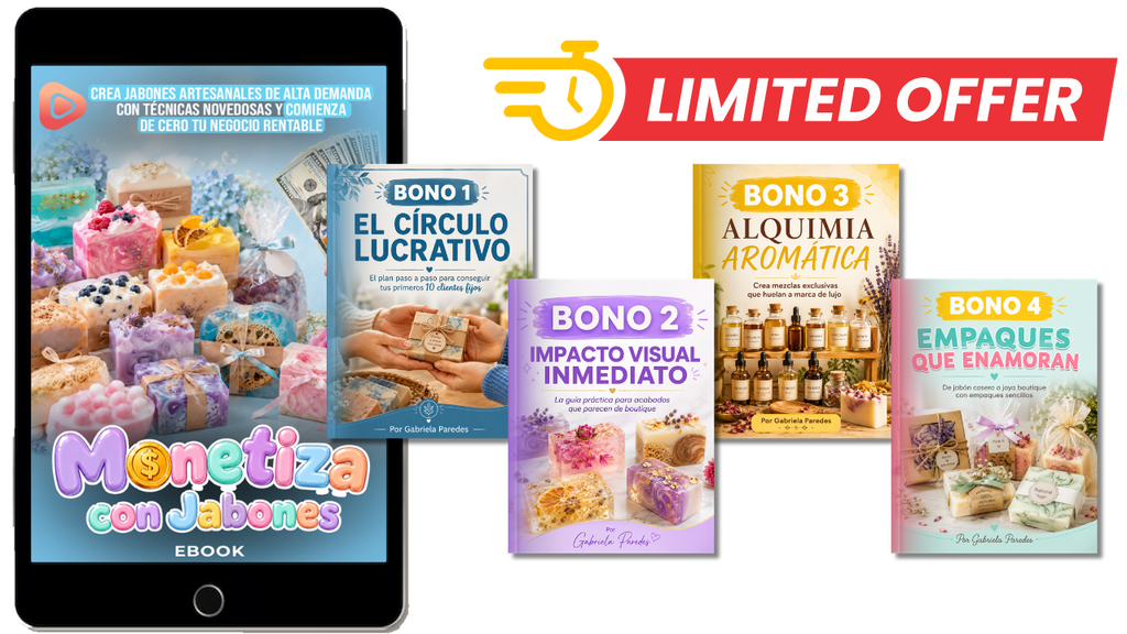 JABONES DE BOUTIQUE EN CASA: Crea Piezas de Lujo sin Experiencia y con Baja Inversión