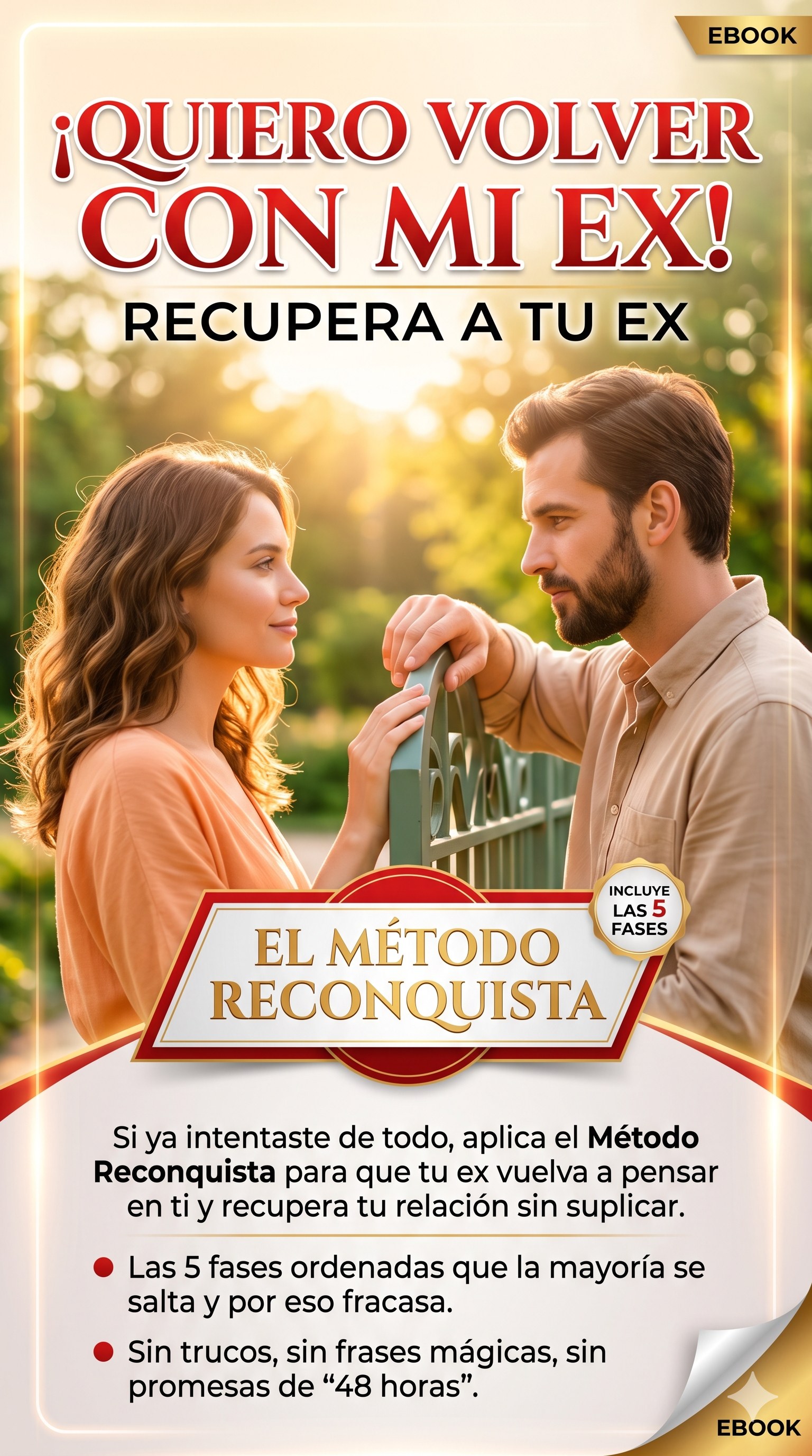¡QUIERO VOLVER CON MI EX! El Método Reconquista en 5 Fases