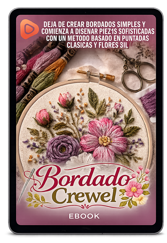 Bordado Crewel: Ebook Práctico de Bordado Artístico