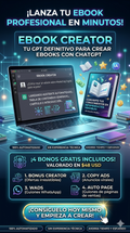 CURSO EBOOK CREATOR: Crea y Vende tu Infoproducto con IA en Minutos