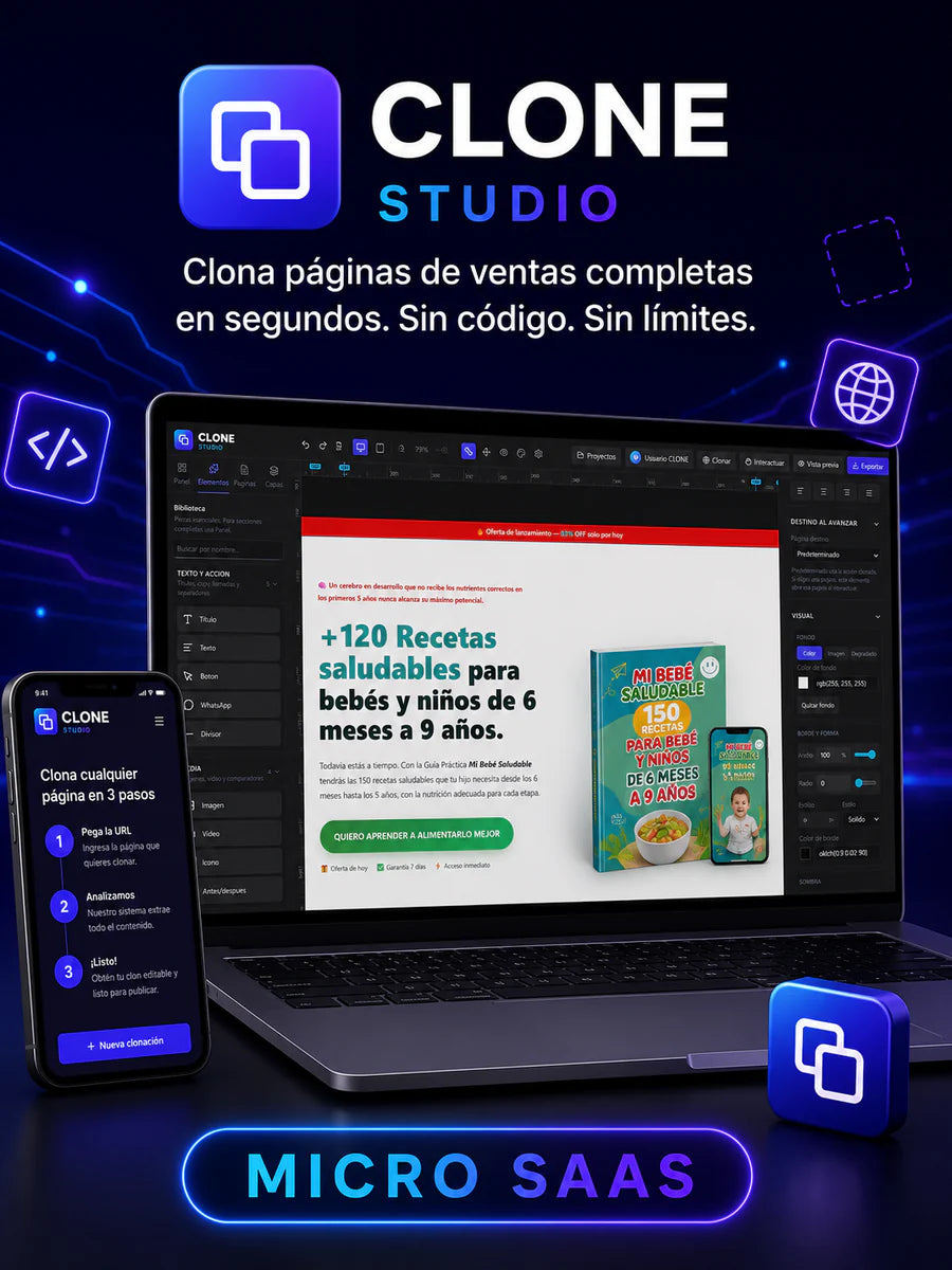 Clonador Funnel Premium: La App que Convierte Páginas Ganadoras en Herramientas de Ventas