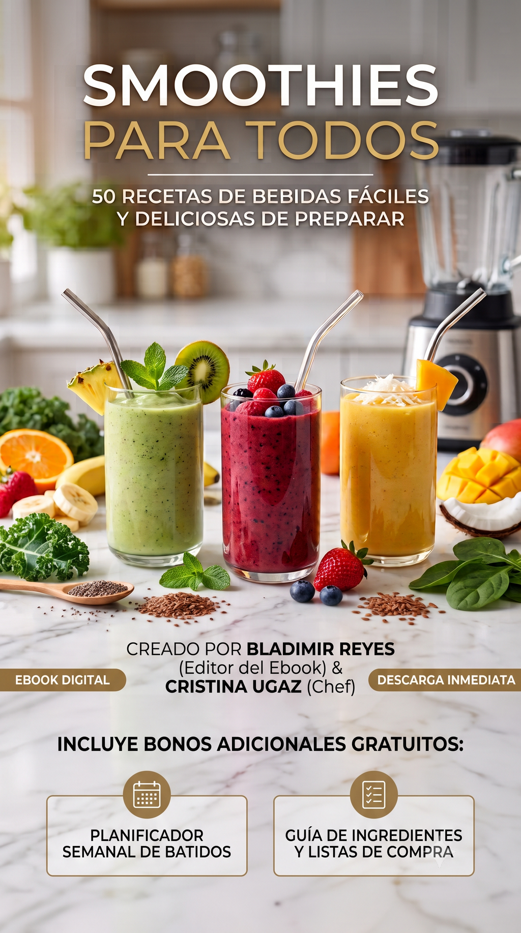 Smoothies para Todos – 50 Recetas de Batidos Saludables