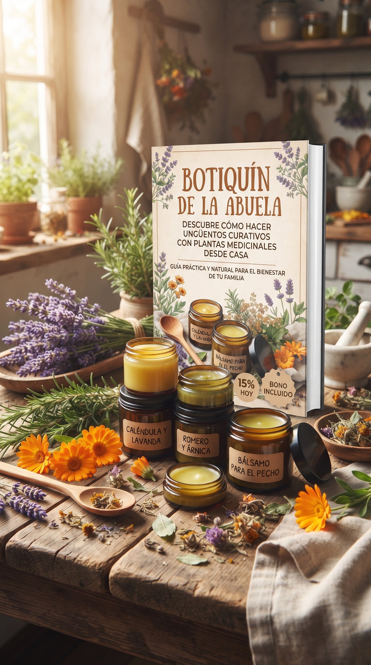 Botiquín de la Abuela: Guía de Ungüentos y Plantas Medicinales