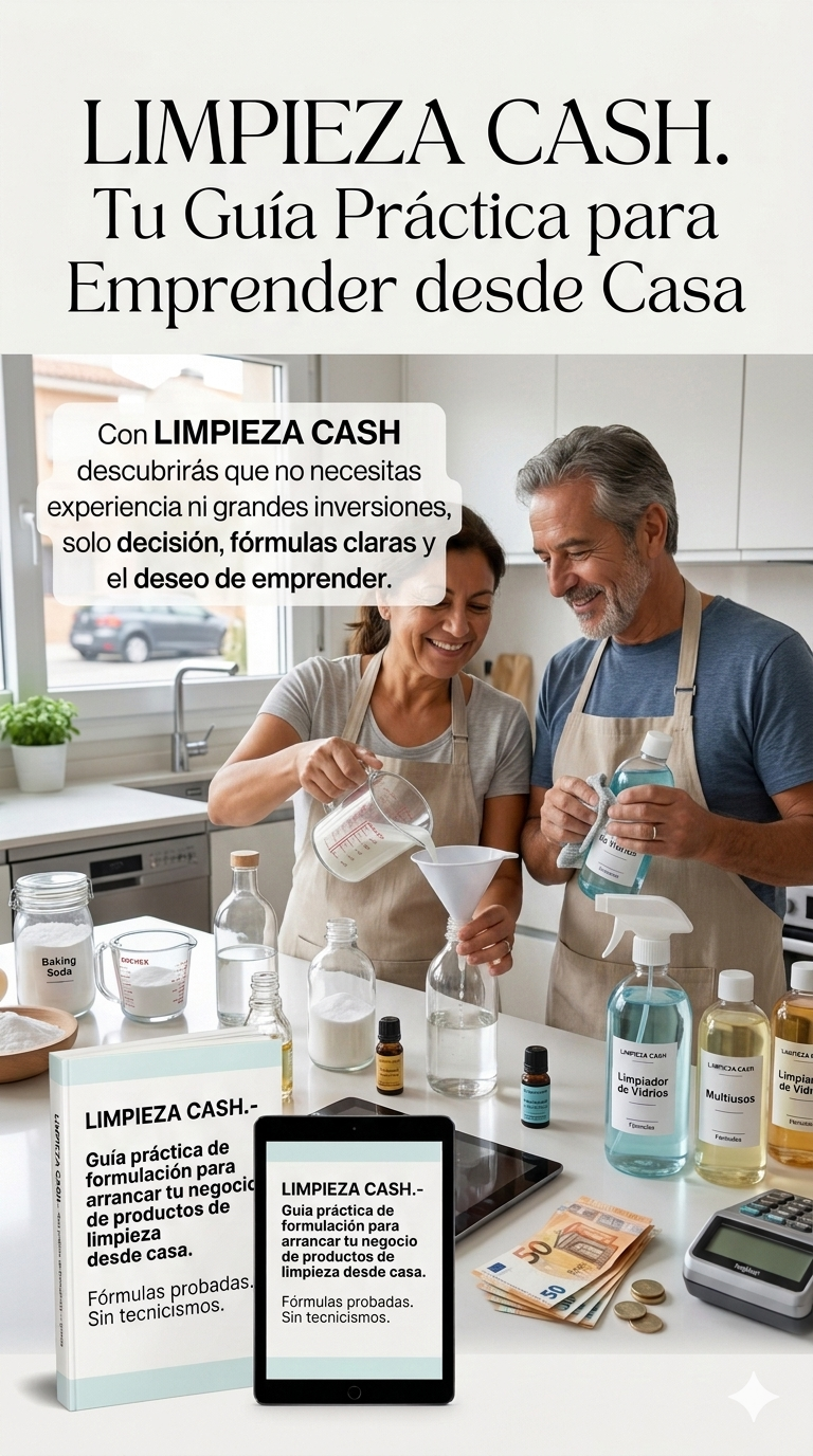 LIMPIEZA CASH: Guía de Formulación para tu Negocio de Productos de Limpieza