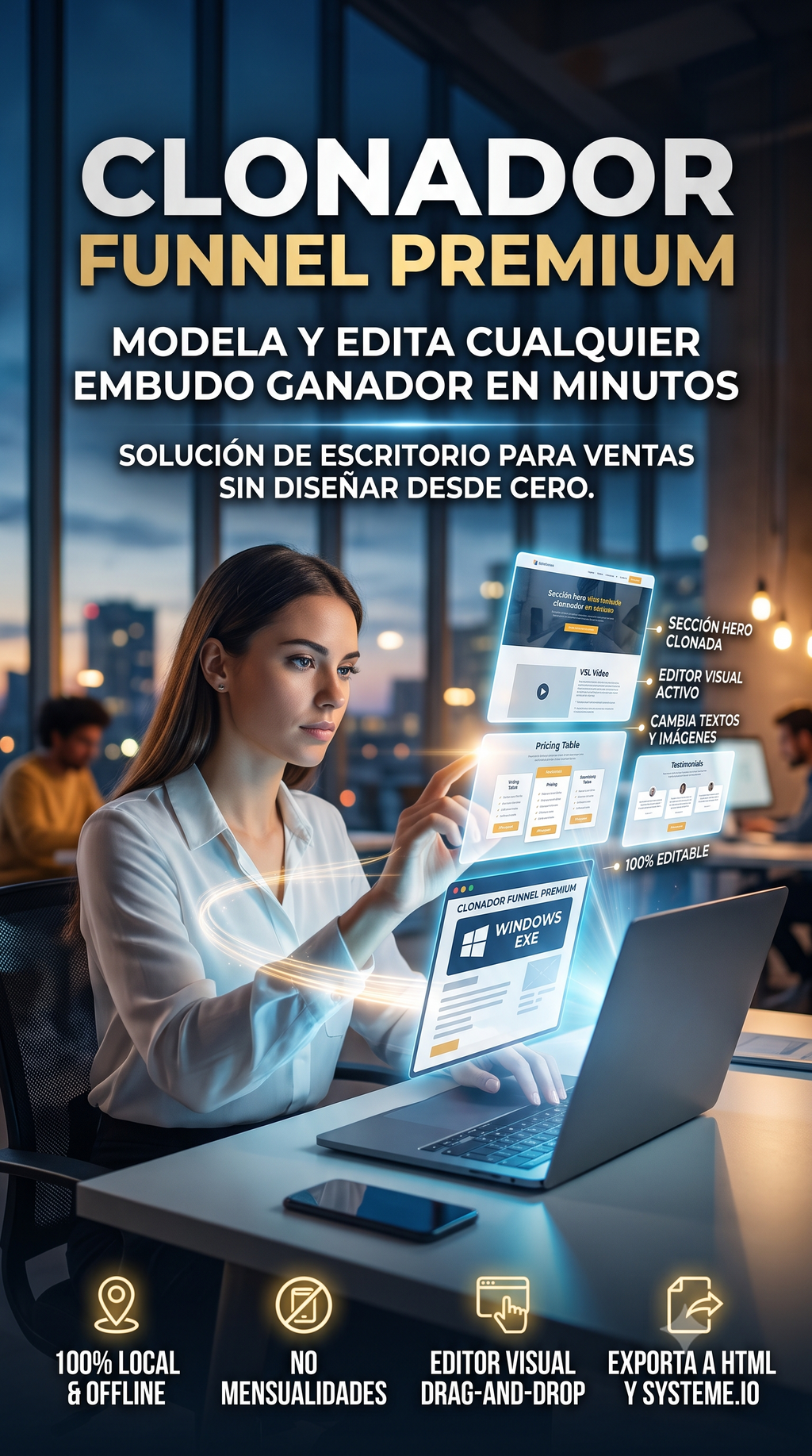 Clonador Funnel Premium: La App que Convierte Páginas Ganadoras en Herramientas de Ventas