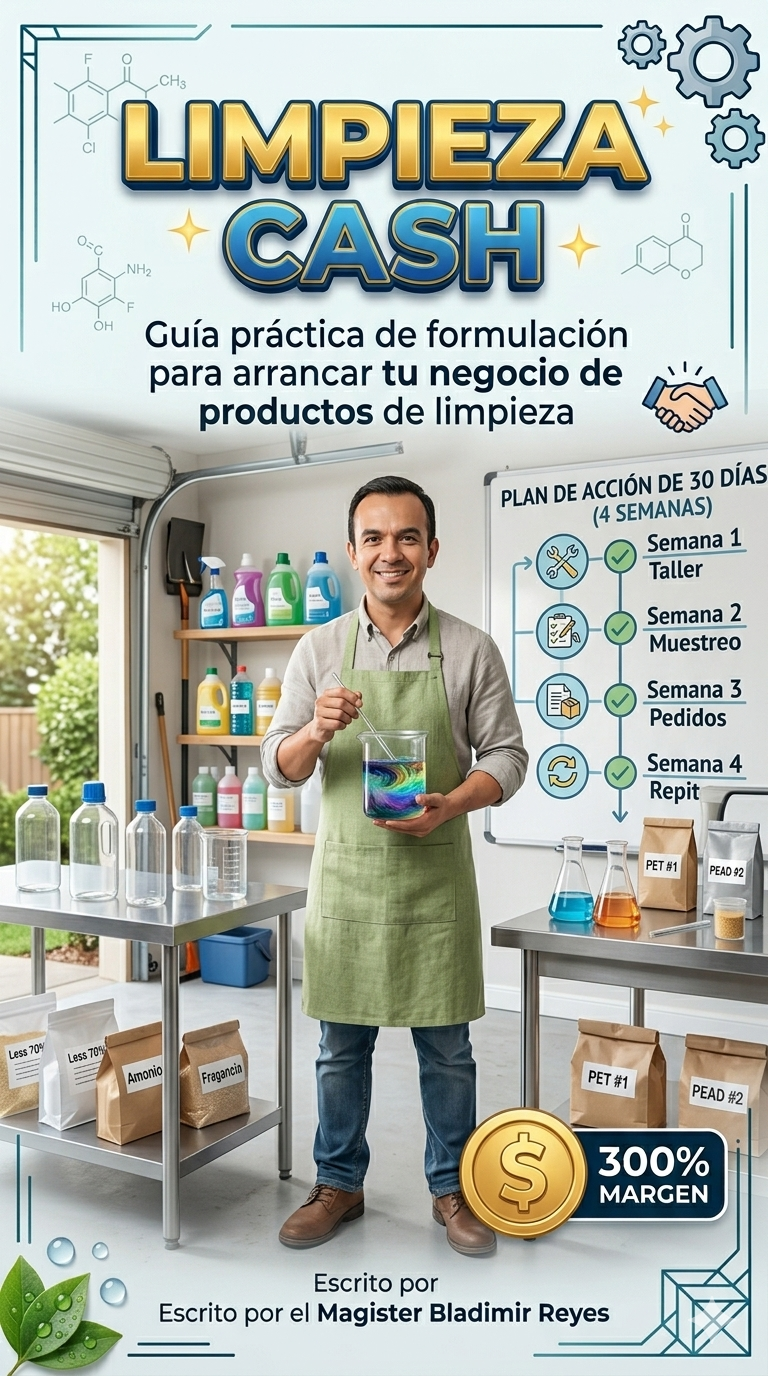 LIMPIEZA CASH: Guía de Formulación para tu Negocio de Productos de Limpieza