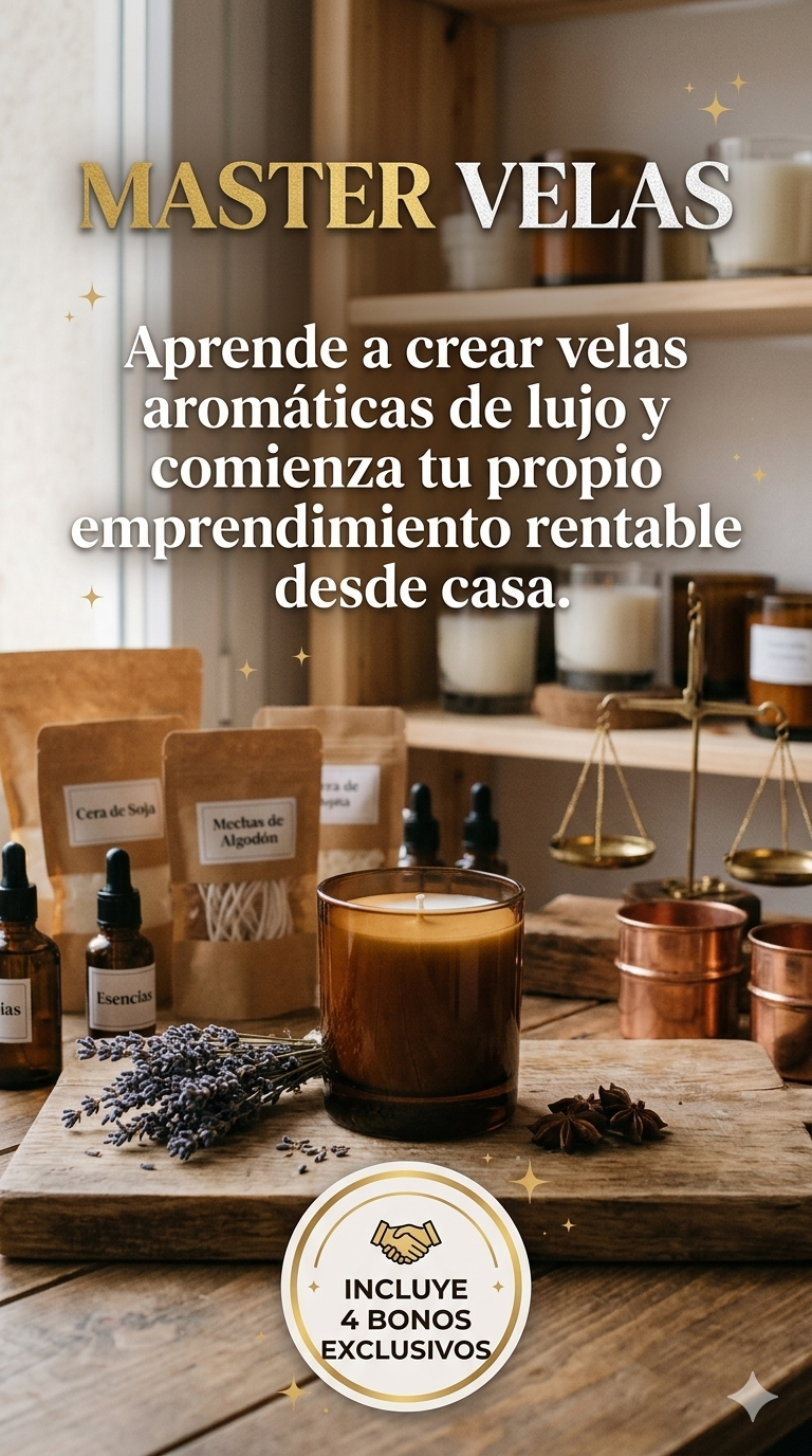 MASTER VELAS: Crea Velas Aromáticas de Lujo y Emprende desde Casa