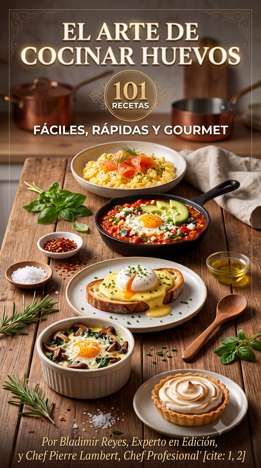 El Arte de Cocinar Huevos: 101 Recetas Fáciles, Rápidas y Gourmet