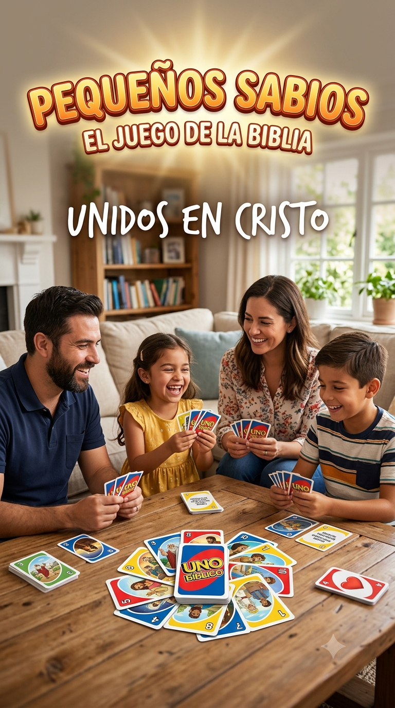EL JUEGO BIBLICO: Pequeños Sabios Unidos en Cristo — Juego de Cartas Cristiano Digital