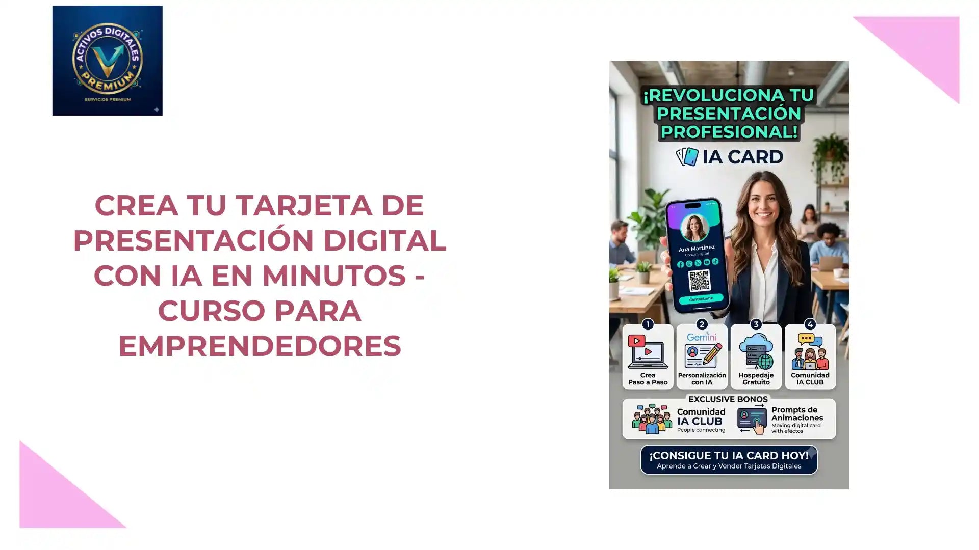 Crea tu Tarjeta de Presentaci&oacute;n Digital con IA en Minutos - Curso para Emprendedores by@Outfy