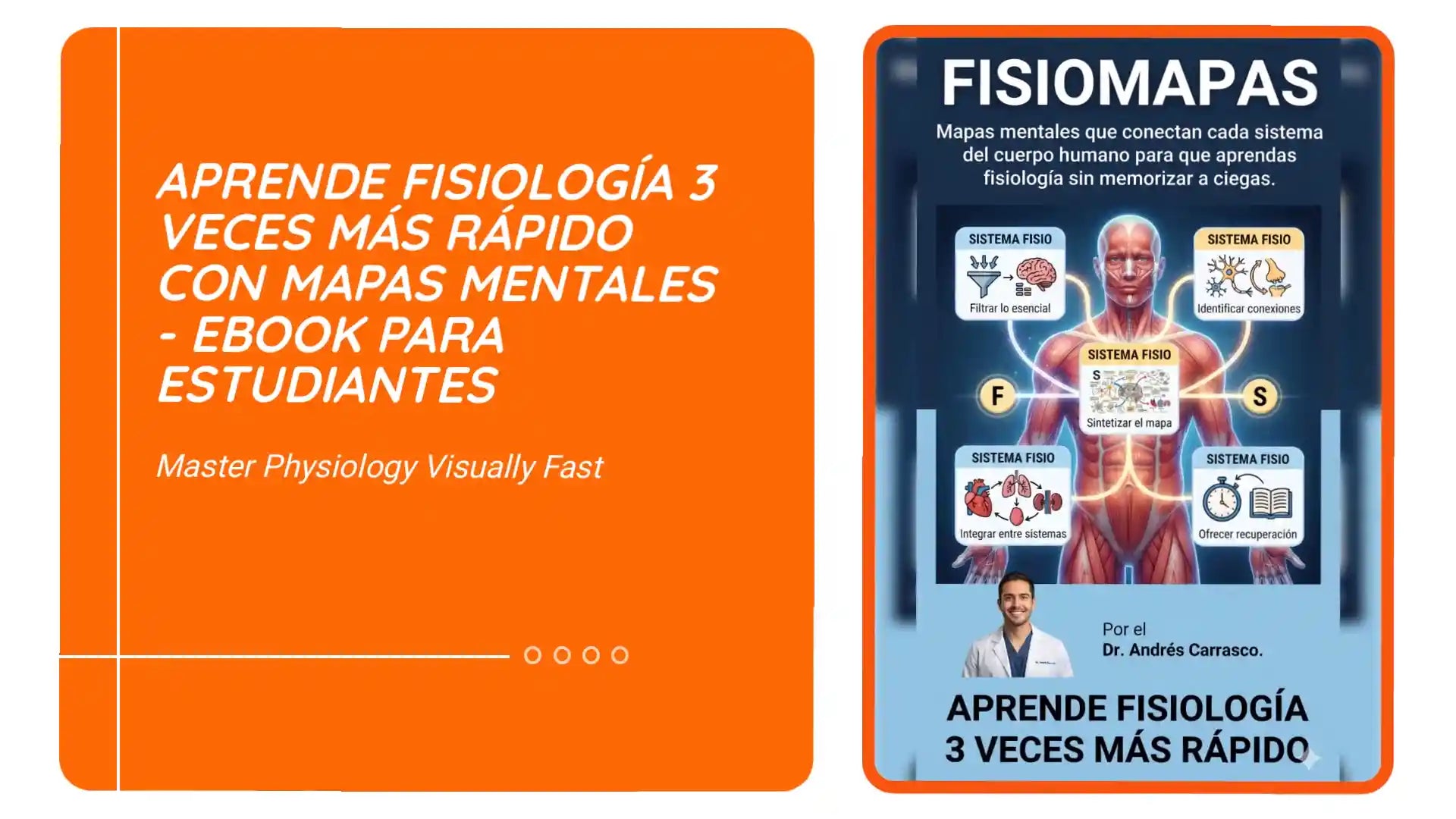 Aprende Fisiolog&iacute;a 3 Veces M&aacute;s R&aacute;pido con Mapas Mentales - Ebook para Estudiantes by@Outfy