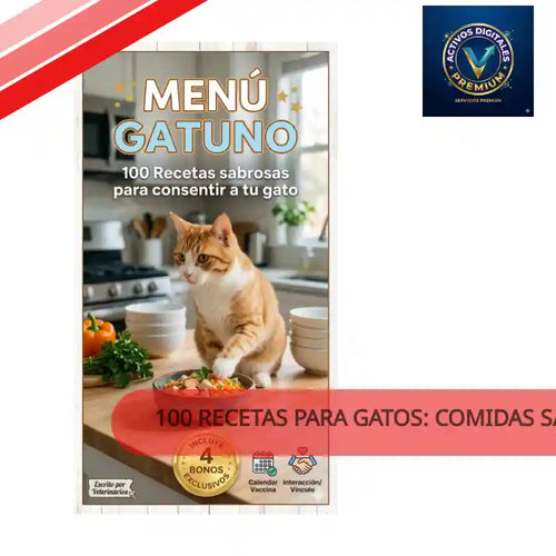 100 Recetas para Gatos: Comidas Sabrosas para Consentir a tu Gato - Ebook by@Outfy